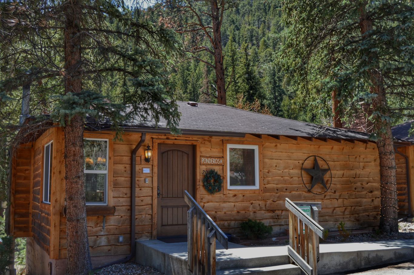 Estes Park cabins on the river